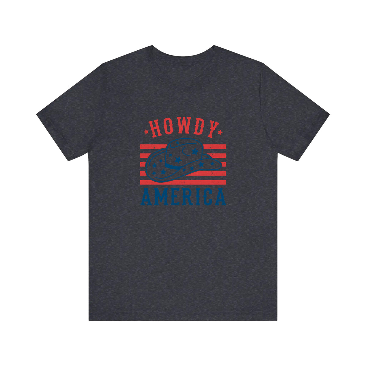 Howdy America Cowboy Hat Quality Tee