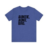 Auntie Aunt Bro Quality Tee — Heather True Royal