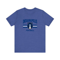 Indianapolis Football Colt Mascot Quality Tee — Heather True Royal