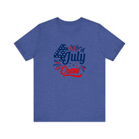 4th Of July Crew Quality Tee — Heather True Royal