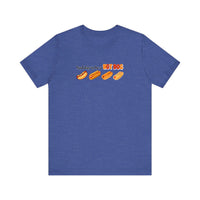 Bad Day To Be A Hot Dog Quality Tee — Heather True Royal
