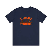 Cleveland Football Vintage Arch Quality Tee — Navy