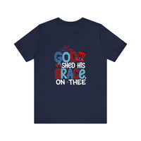 God Shed His Grace On Thee Quality Tee — Navy