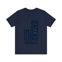 Dallas Football Distressed Flag Quality Tee — Navy