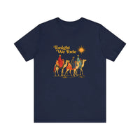 Tonight We Ride Three Wise Men Quality Tee — Navy