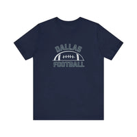 Dallas Football Vintage Arch Quality Tee — Navy
