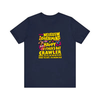 New Achievement Happy Father's Day Crawler Quality Tee — Navy