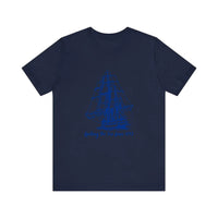 Spilling The Tea Since 1773 Quality Tee — Navy