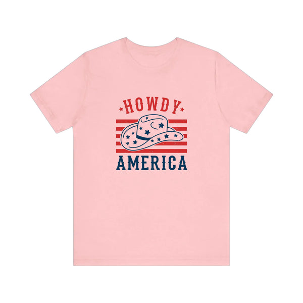 Howdy America Cowboy Hat Quality Tee