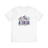 America Wildflower Freedom Quality Tee — White