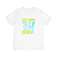 Cat Mom Club Quality Tee — White