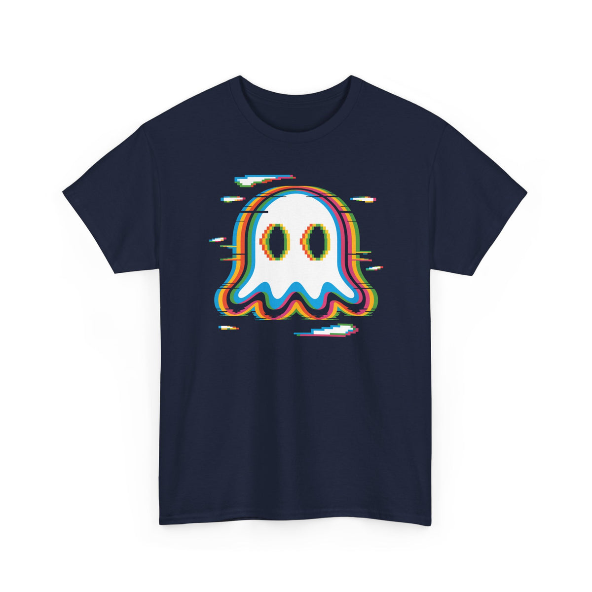 Glitch Rainbow Ghost Tee