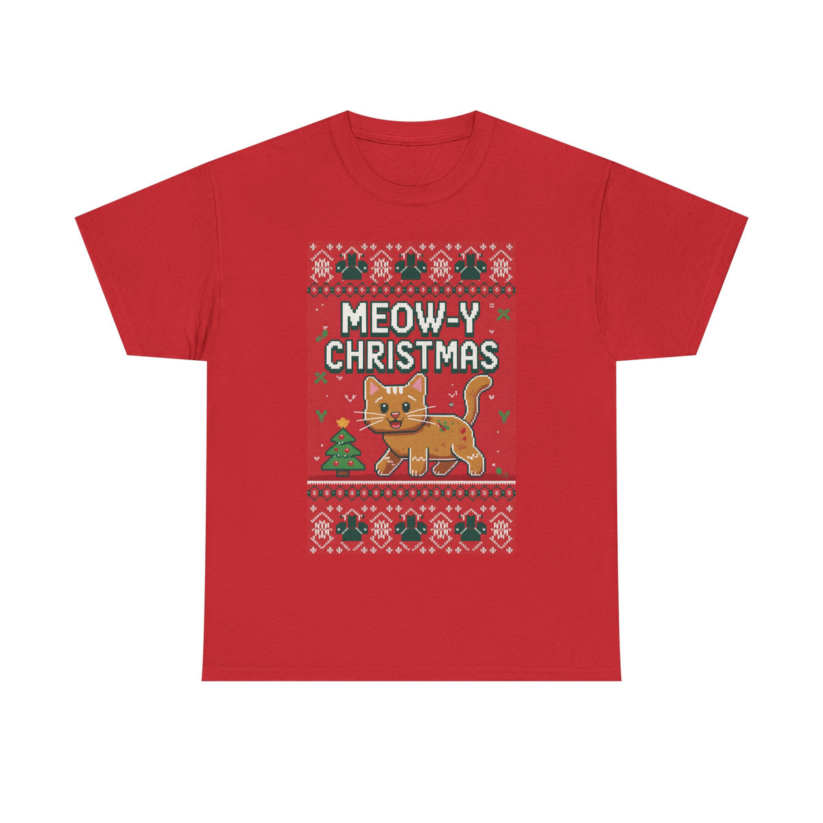 Meowy Christmas Cat Sweater