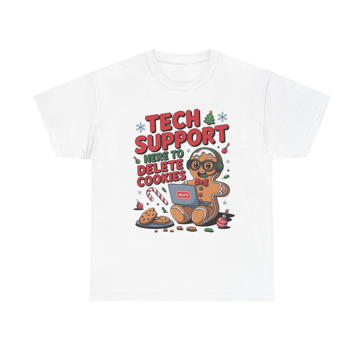 Gingerbread Tech Support Tee