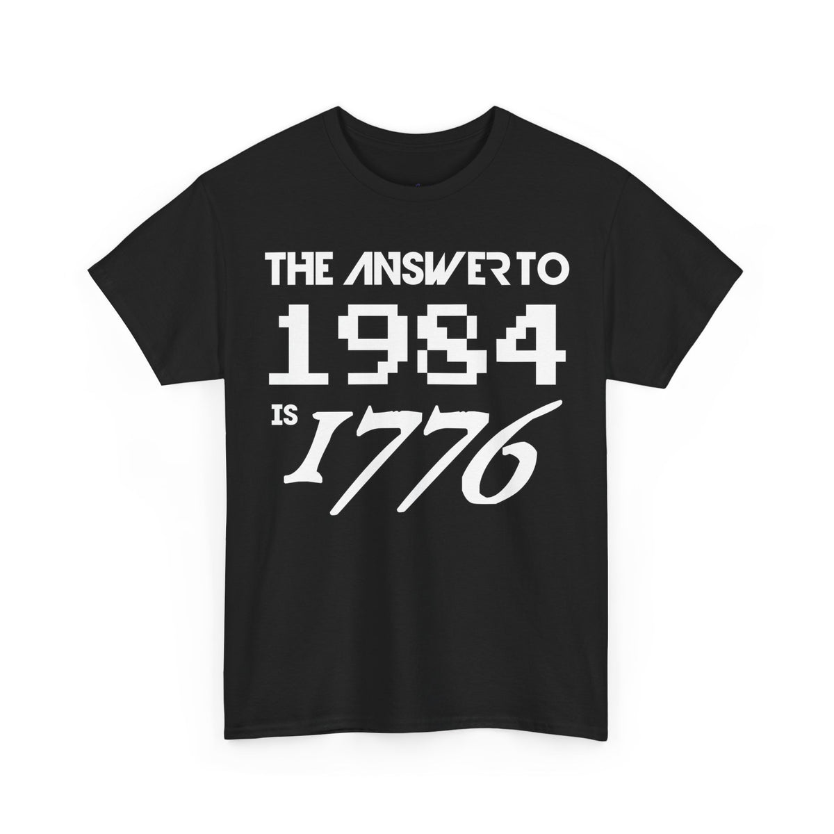 Answer To 1984 Is 1776 New White Premium T-Shirt