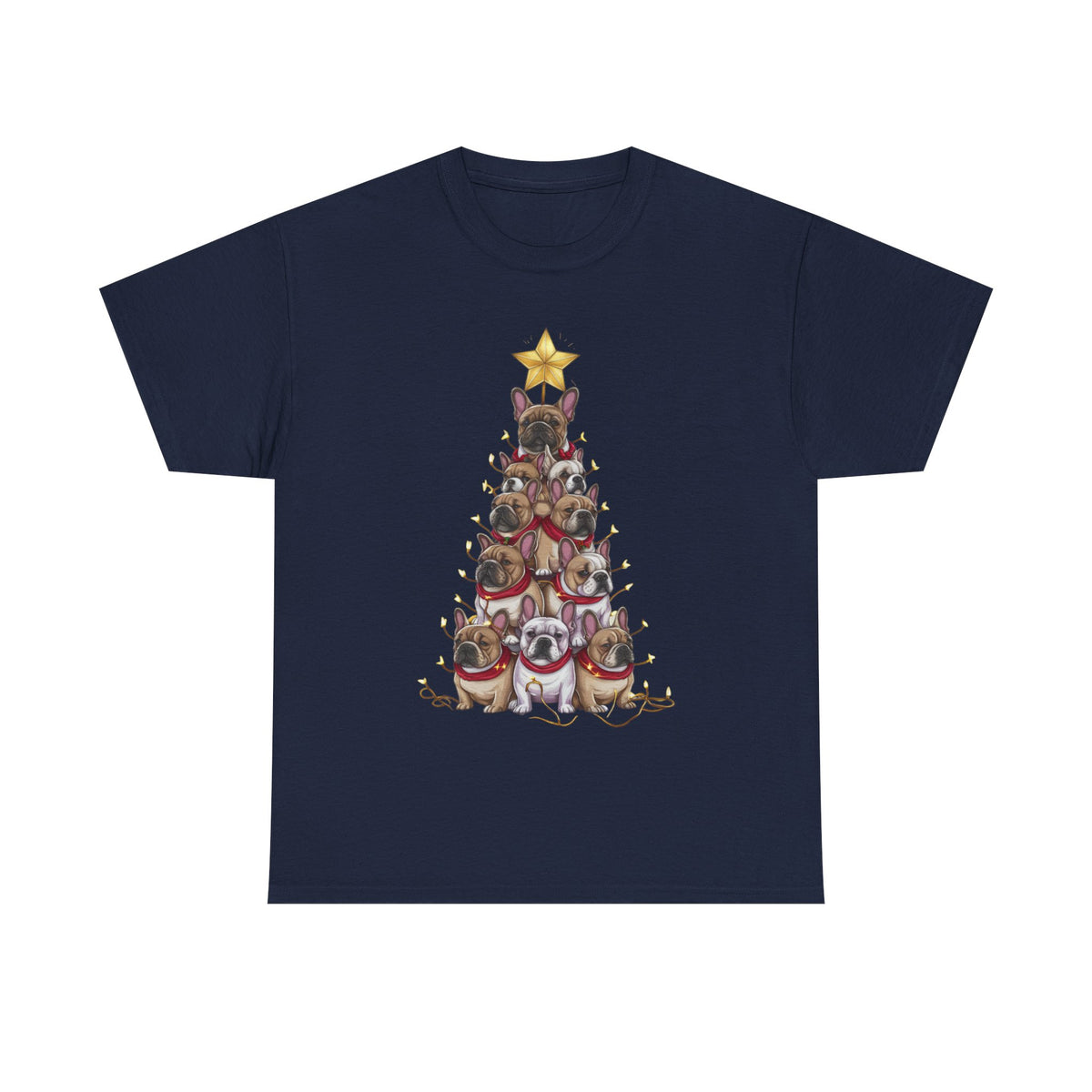 Frenchie Holiday Tree Tee