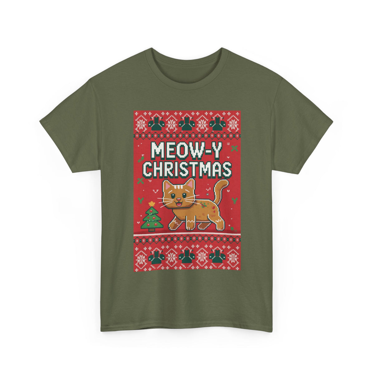 Meowy Christmas Cat Sweater