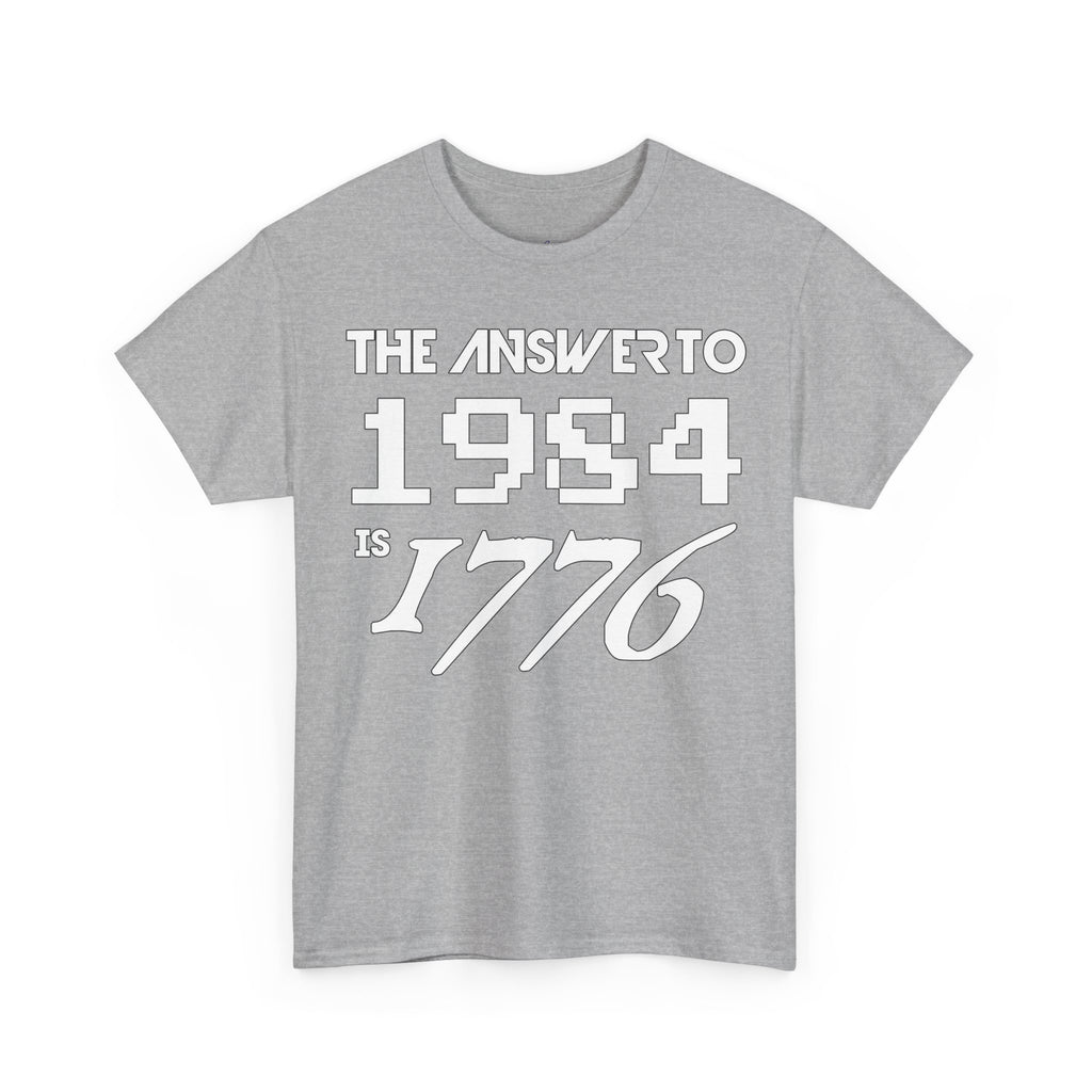 Answer To 1984 Is 1776 New White Premium T-Shirt