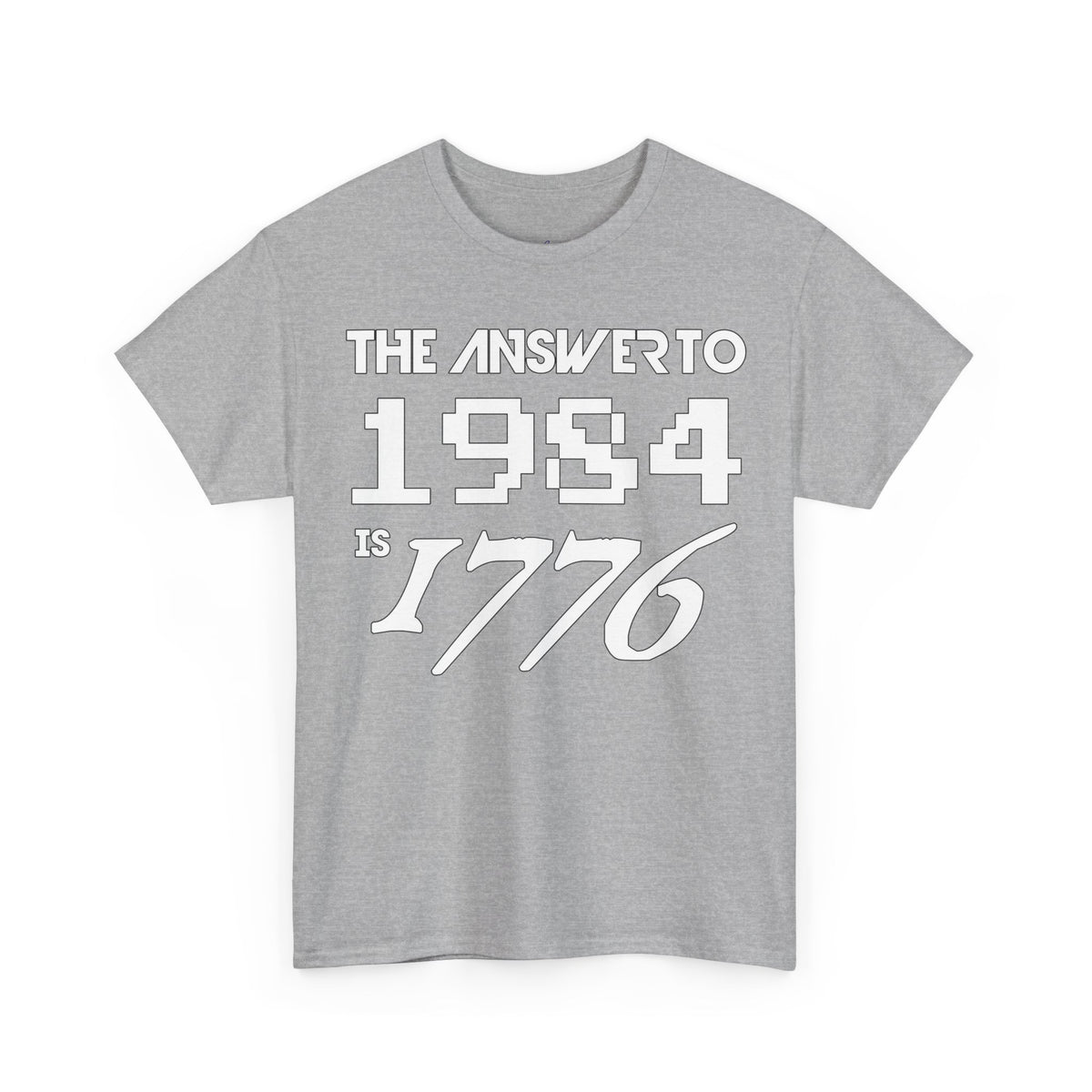 Answer To 1984 Is 1776 New White Premium T-Shirt