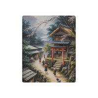 Dawn Serenity by the Village Torii Gate