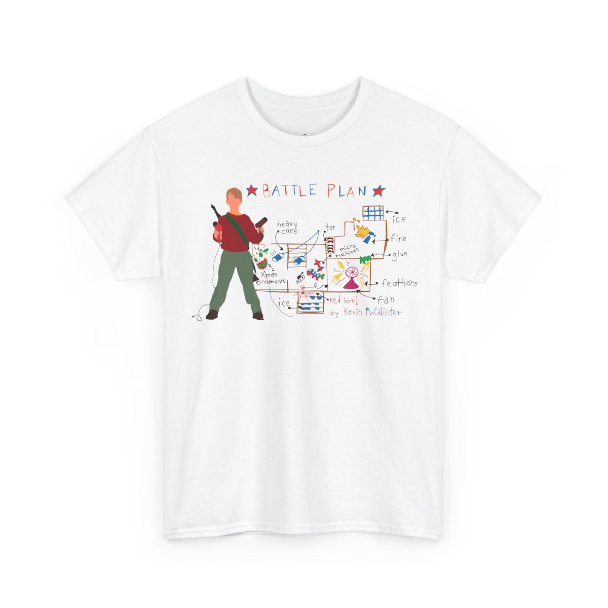 Home Alone Battle Plan With Kevin Premium T-Shirt