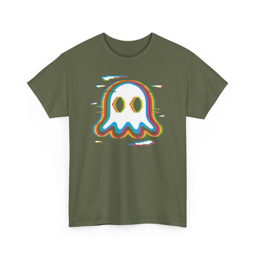 Glitch Rainbow Ghost Tee