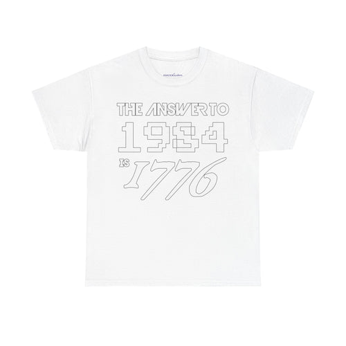 Answer To 1984 Is 1776 New White Premium T-Shirt