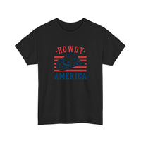 Howdy America Cowboy Hat Tee — Black