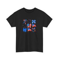 Patriotic Bows And Flags Tee — Black