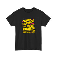 New Achievement Happy Birthday Crawler Tee — Black