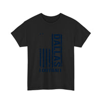 Dallas Football Distressed Flag Tee — Black