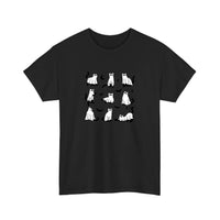 Ghost Cats Under Sheets Tee — Black
