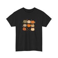 Patterned Pumpkin Patch Tee — Black