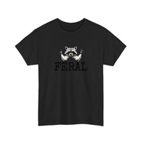 Feral Raccoon Rock Hands Tee — Black