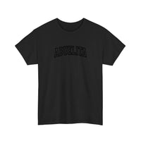 Abuelita Varsity Arch Tee — Black