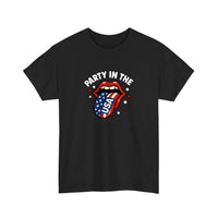 Party In The USA Lips Tee — Black