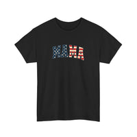 Stars And Stripes Mama Tee — Black