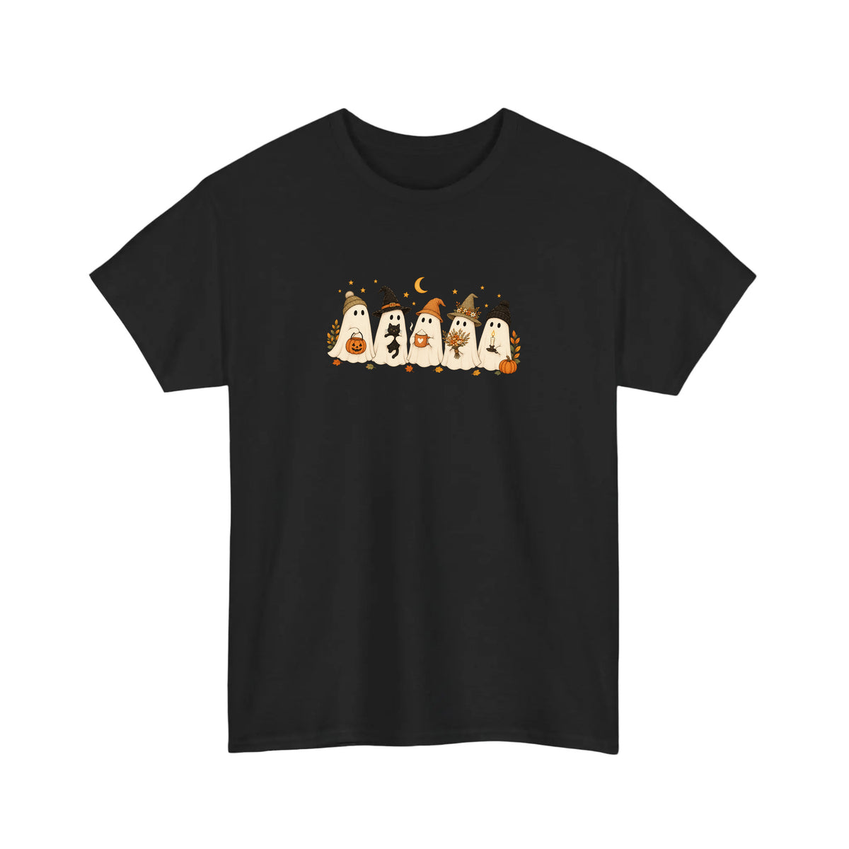 Cozy Autumn Ghost Squad Tee