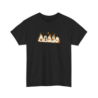 Cozy Autumn Ghost Squad Tee — Black