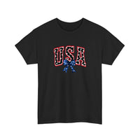 USA Varsity Star Bow Tee — Black