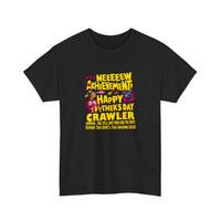 New Achievement Happy Father's Day Crawler Tee — Black