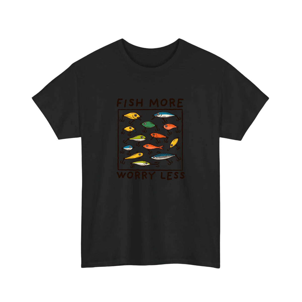 Fish More Worry Less Tee