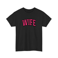 Wife Varsity Arch Tee — Black