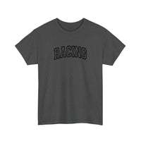 Varsity Racing Arch Tee — Dark Heather