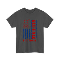 Buffalo Flag Football Tee — Dark Heather