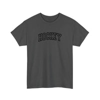 Hockey Varsity Arch Tee — Dark Heather