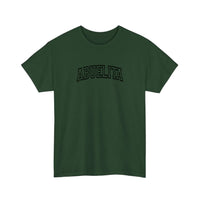 Abuelita Varsity Arch Tee — Forest Green