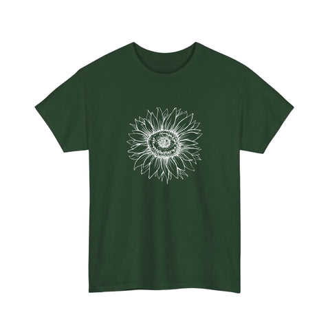 Line Art Sunflower Tee