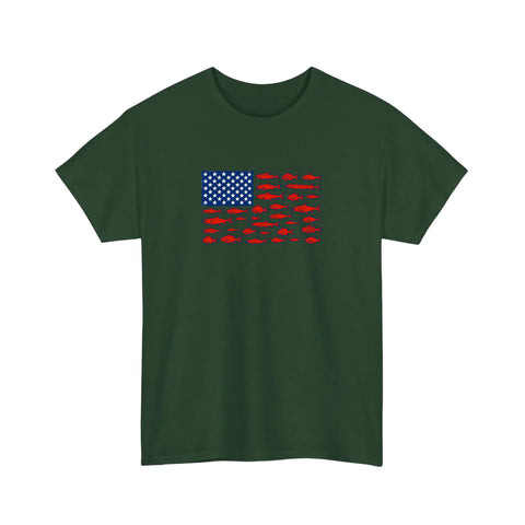 Stars And Stripes Fish Flag Tee