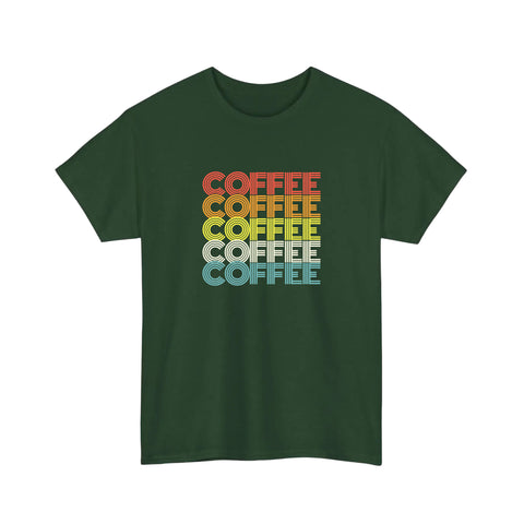 Retro Rainbow Coffee Stack Tee